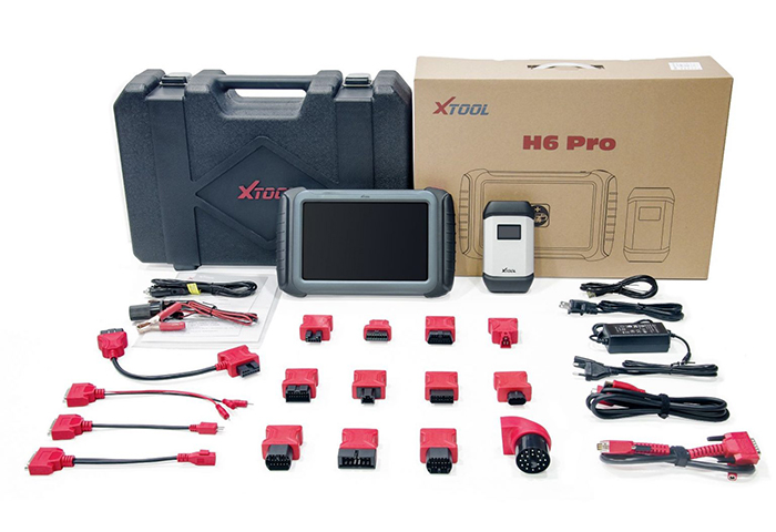 set with suitcase diagnostic interface diagnostic tester h6 pro master xtool - 700x480